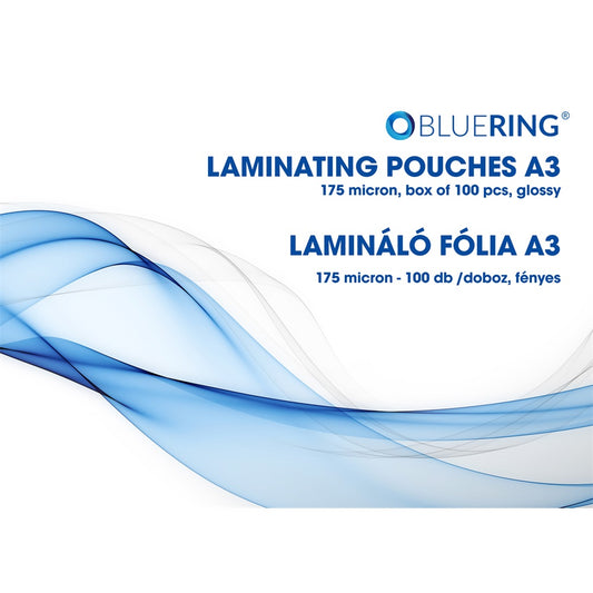 Lamináló fólia A3, 175 micron 100 db/doboz, Bluering® kép