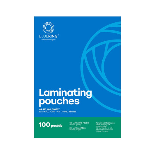 Lamináló fólia A4, 175 micron 100 db/doboz, Bluering® kép