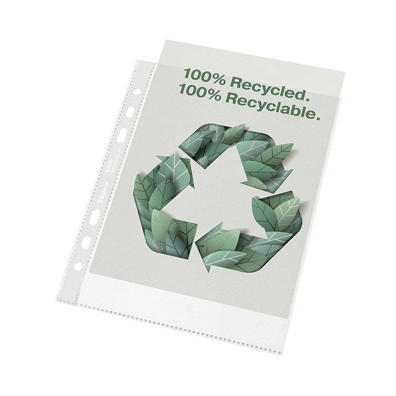 Lefűzhető genotherm ESSELTE Recycled  A/5 70 mikron narancsos 100 darabos