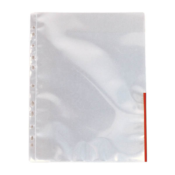 Lefűzhető genotherm ESSELTE A/4 105 mikron piros szélű narancsos 100 darabos