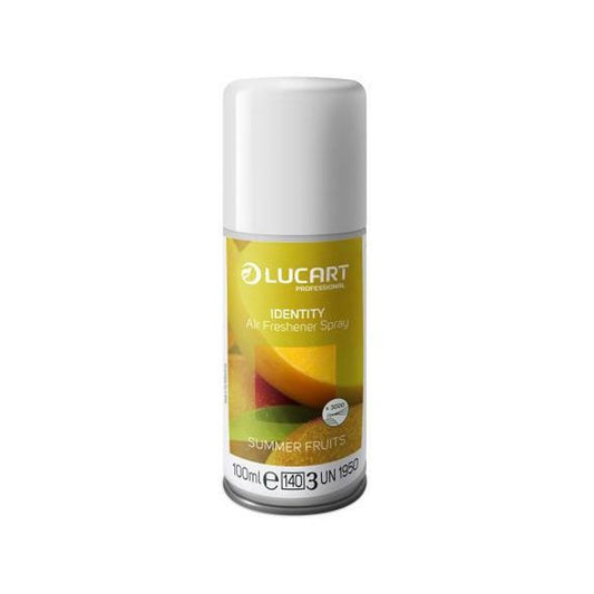 Légfrissítő spray utántöltő 100 ml sárga Summer Fruits Lucart_892367 kép