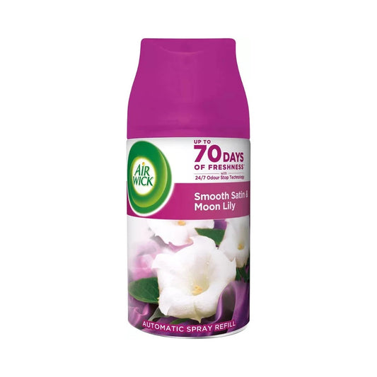 Légfrissítő spray utántöltő 250 ml AirWick Freshmatic Bársonyos Szatén & liliom kép