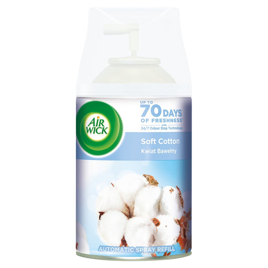 Légfrissítő spray utántöltő 250 ml AirWick Freshmatic Soft Cotton kép