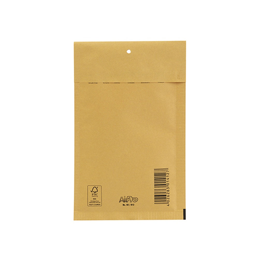 Légpárnás tasak 12/B szilikon külső méret 140x225mm, belső méret 120x215mm, Bluering® barna kép