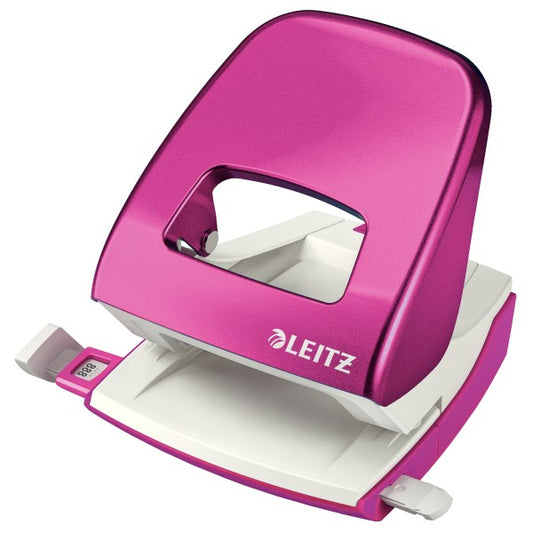Lyukasztó LEITZ Nexxt Wow 5008 2 lyukú fém 30 lap metál rózsaszín