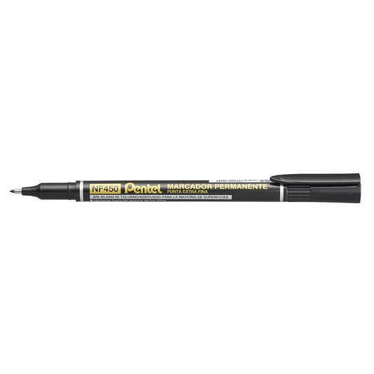 Alkoholos marker 1,2mm NF450-A Pentel vékony hegyű OHP S fekete kép