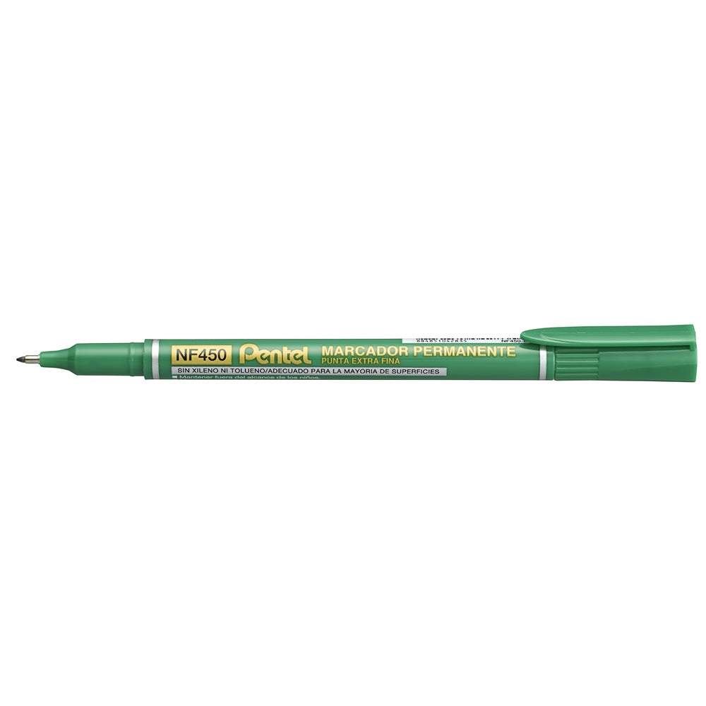 Alkoholos marker 1,2mm NF450-D Pentel vékony hegyű OHP S zöld kép