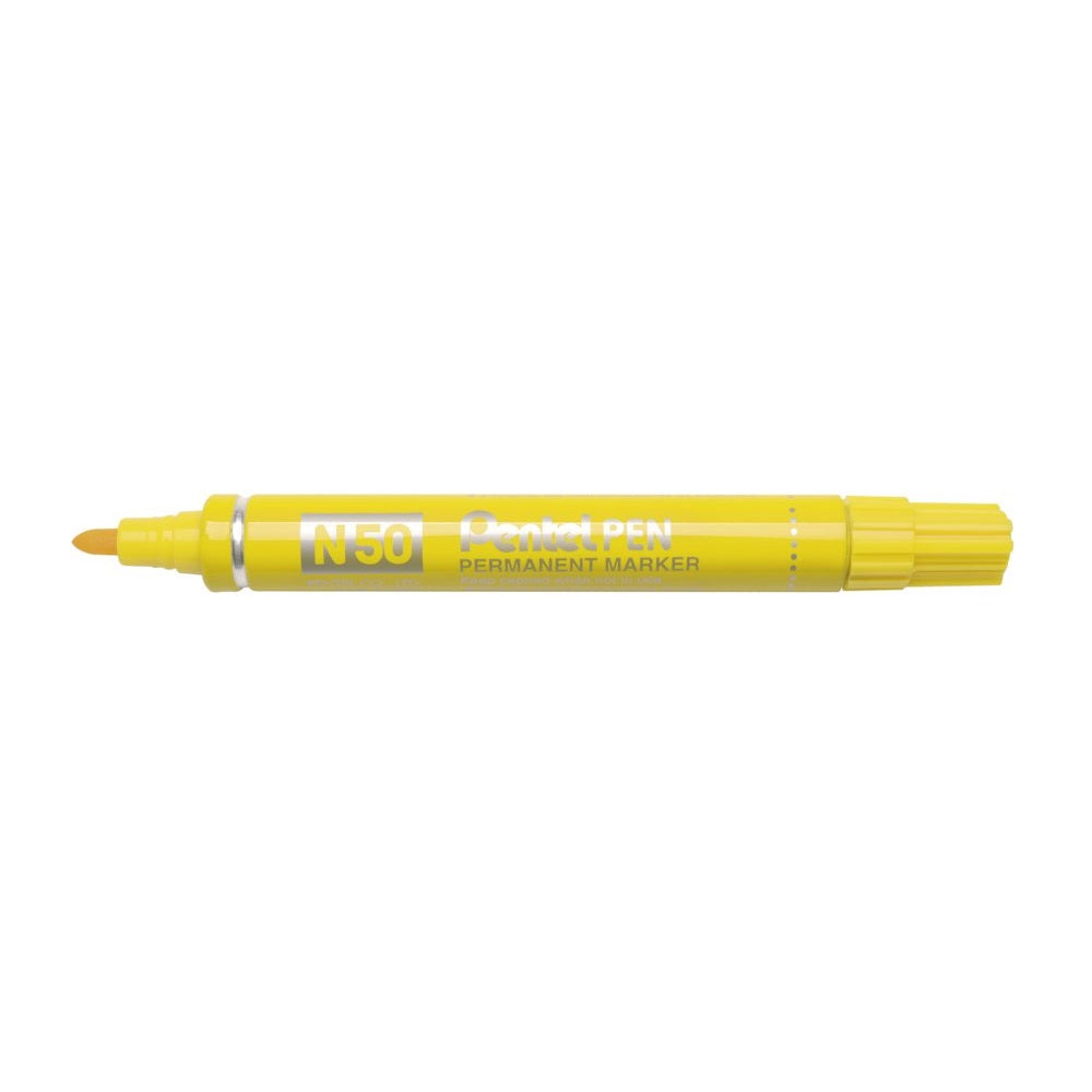 Alkoholos marker fém testű 4,3mm kerek hegyű N50-GE Pentel Extreme citrom kép