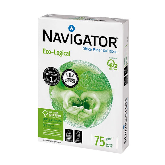 Másolópapír A4, 75g, Navigator Eco-Logical, CIE 169 fehérség, prémium minőség, 500ív/csomag kép