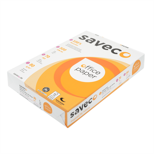 Másolópapír A4, 80g, újrahasznosított ISO 70 fehérségű Saveco Orange Label 500ív/csomag kép