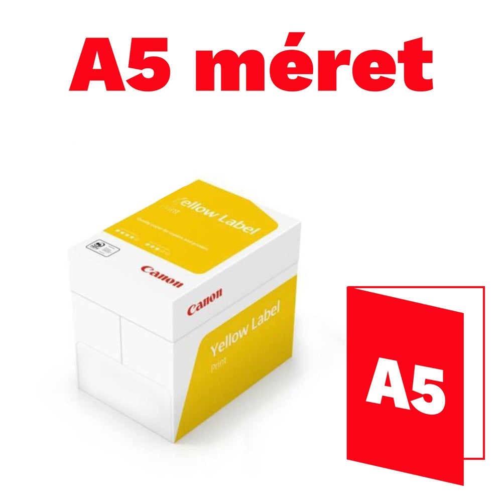 Másolópapír A5, 80g, Canon Yellow Label 500ív/csomag, kép