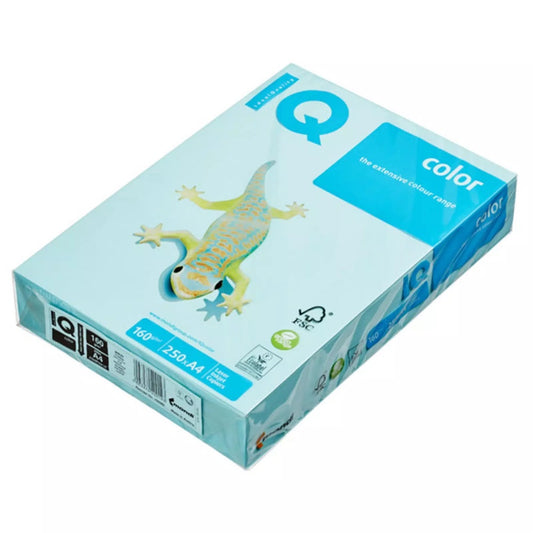 Másolópapír, színes, A3, 160g. IQ MB30 250 ív/csomag, pasztell középkék kép