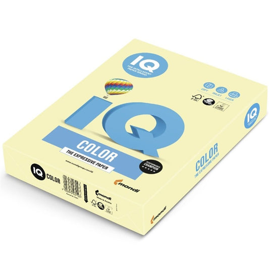 Másolópapír, színes, A3, 160g. IQ YE23 250 ív/csomag, pasztell sárga kép