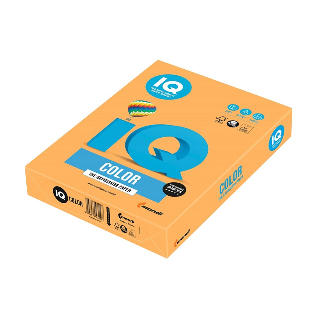 Másolópapír, színes, A3, 80g. IQ 500ív/csomag, neon narancs kép