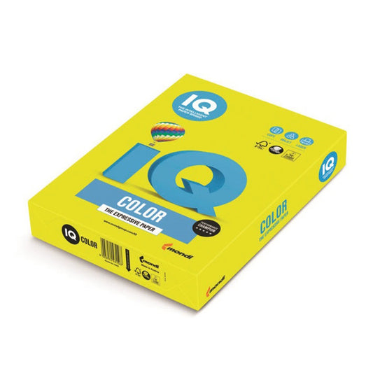Másolópapír, színes, A3, 80g. IQ 500ív/csomag, neon sárga kép