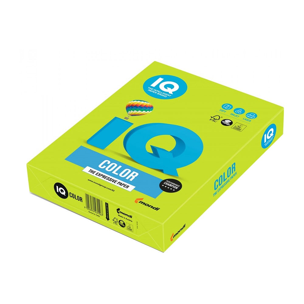 Másolópapír, színes, A3, 80g. IQ LG46 500ív/csomag, intenzív lime zöld kép