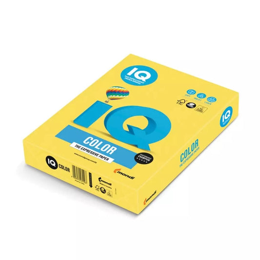 Másolópapír, színes, A4, 160g. IQ Color CY39 250ív/csomag, kanárisárga kép