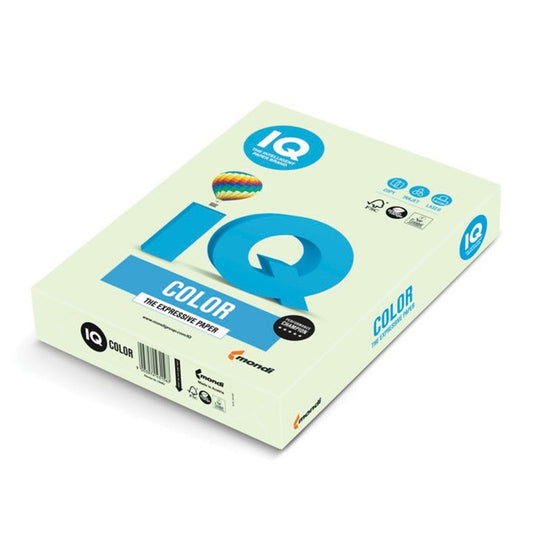 Másolópapír, színes, A4, 160g. IQ Color GN27 250ív/csomag, pasztel zöld kép