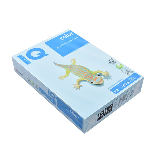 Másolópapír, színes, A4, 160g. IQ Color MB30 250ív/csomag, pasztel középkék kép
