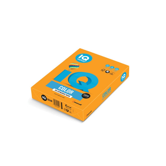 Másolópapír, színes, A4, 160g. IQ Color OR43 250ív/csomag, narancs kép