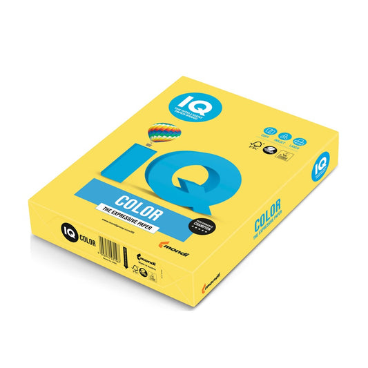 Másolópapír, színes, A4, 80g. IQ CY39 500ív/csomag, intenzív kanárisárga kép