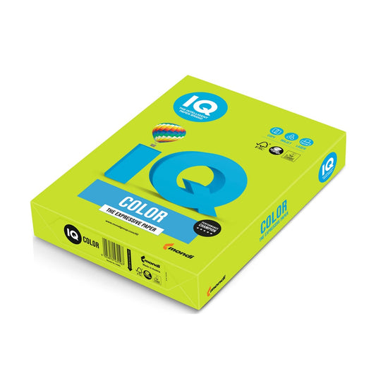 Másolópapír, színes, A4, 80g. IQ LG46 500ív/csomag, intenzív lime zöld kép