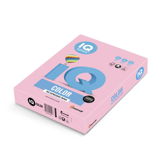 Másolópapír, színes, A4, 80g. IQ OPI74 500ív/csomag, pasztell flamingo rózsaszín kép
