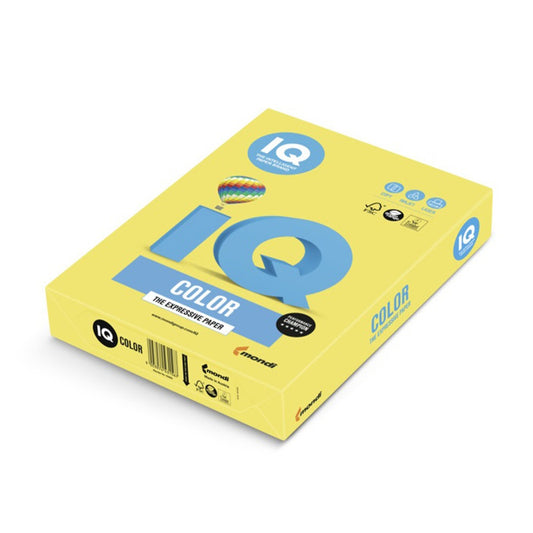 Másolópapír, színes, A4, 80g. IQ ZG34 500ív/csomag, trend citromsárga kép