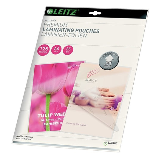Meleglamináló fólia LEITZ ILam A/4 125 mikronos fényes UDT technológiával 25 darabos