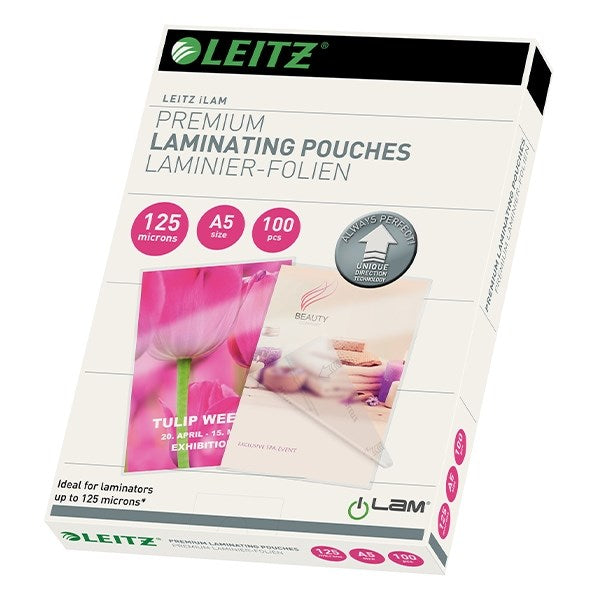 Meleglamináló fólia LEITZ ILam standard A/5 125 mikronos UDT technológiával 100 darabos