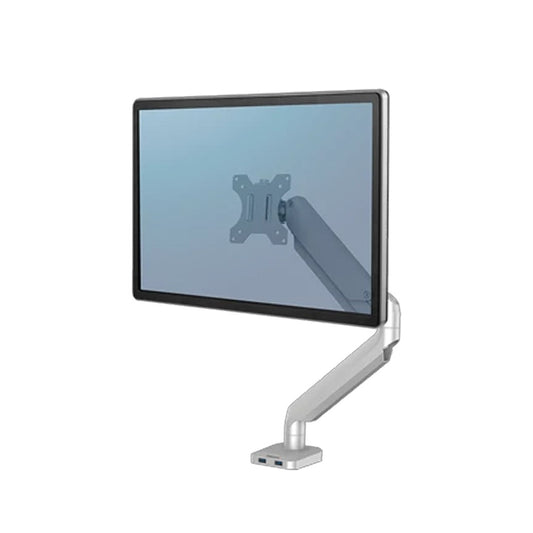 Monitortartó kar, két monitorhoz, Fellowes® Platinum Series™ Single, ezüst kép