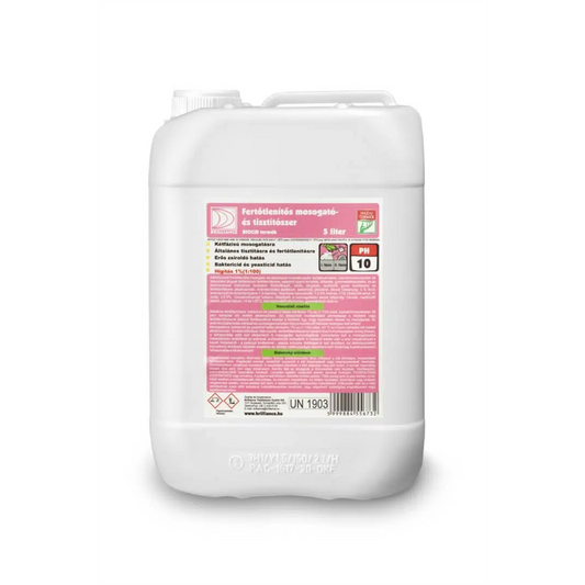 Mosogató- és tisztítószer 5 liter kézi fertőtlenítő hatással Brilliance kép