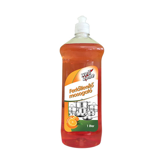 Mosogatószer 1 liter fertőtlenítő hatással Well Done Fresh Orange kép