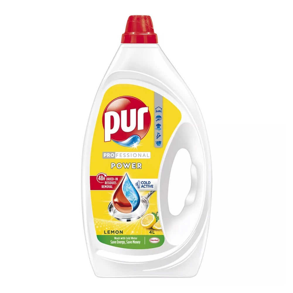 Mosogatószer 4 liter kézi Pur Power Lemon kép