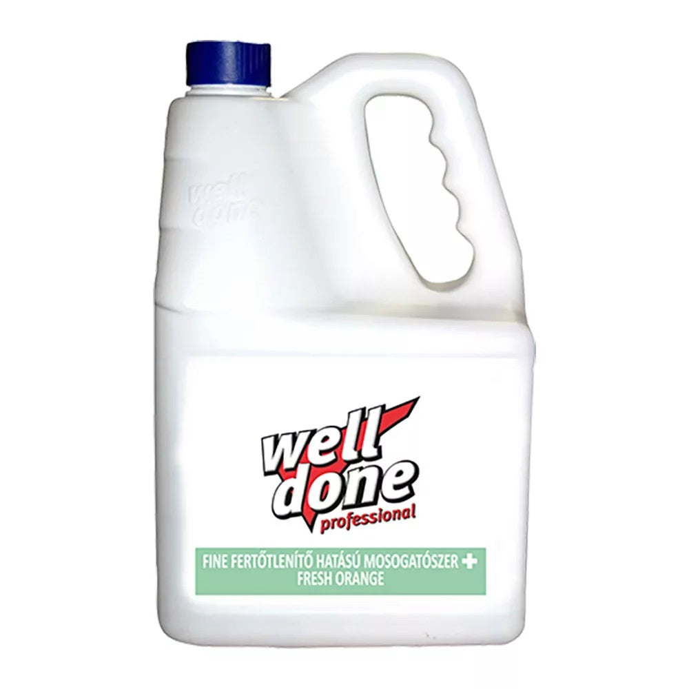 Mosogatószer 5 liter kézi fertőtlenítő hatással Well Done Fresh Orange kép