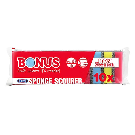 Mosogatószivacs BONUS Eco 8x5x2,7cm 10 darabos