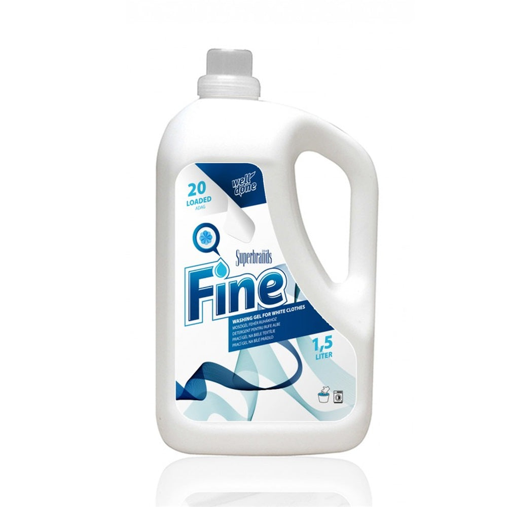 Mosógél 1,5 liter fehér ruhákhoz Well Done Fine White kép