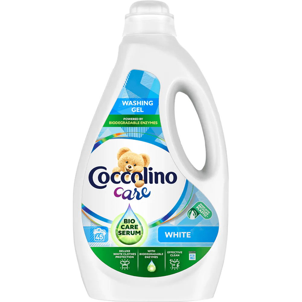 Mosógél 1,8 liter (45 mosás) fehér ruhákhoz Coccolino Care White kép