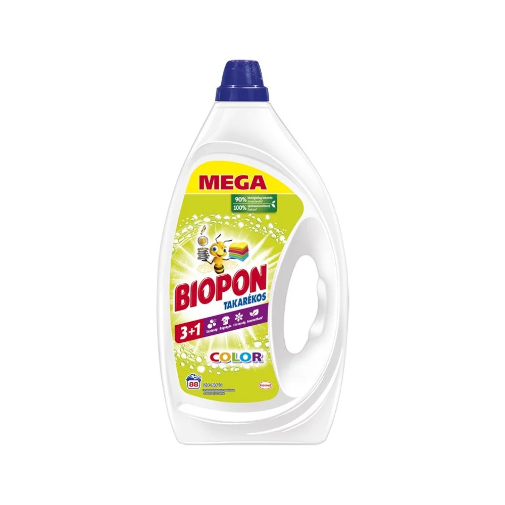 Mosógél 3,96 liter (88 mosás) színes ruhákhoz Biopon Takarékos Color kép