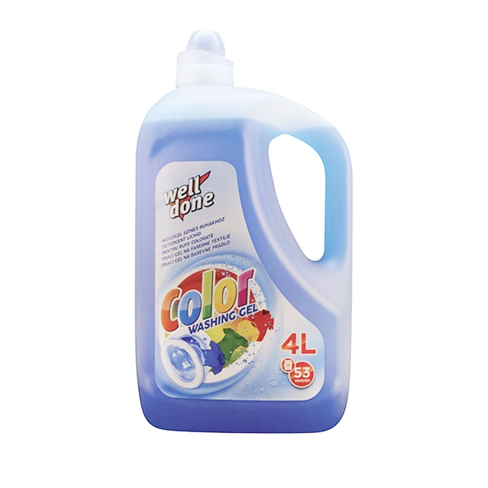 Mosógél 4 liter színes ruhákhoz Well Done Fine Color kép