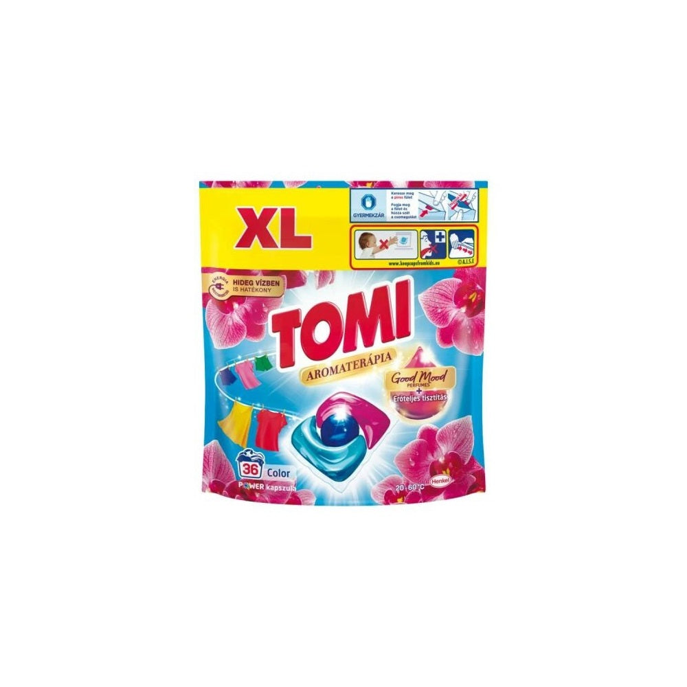 Mosókapszula 36 db/doboz színes ruhákhoz Tomi Power Caps Color kép