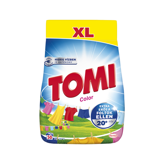 Mosópor 2,75 kg (50 mosás) színes ruhákhoz Tomi Color kép