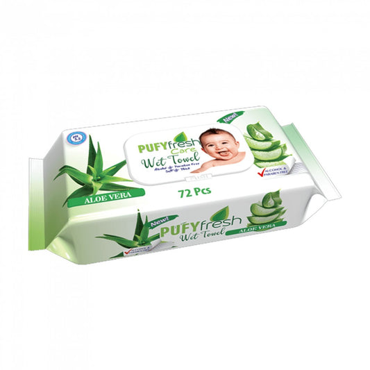 Nedves törlőkendő 72 lap/csomag Pufy Fresh kép