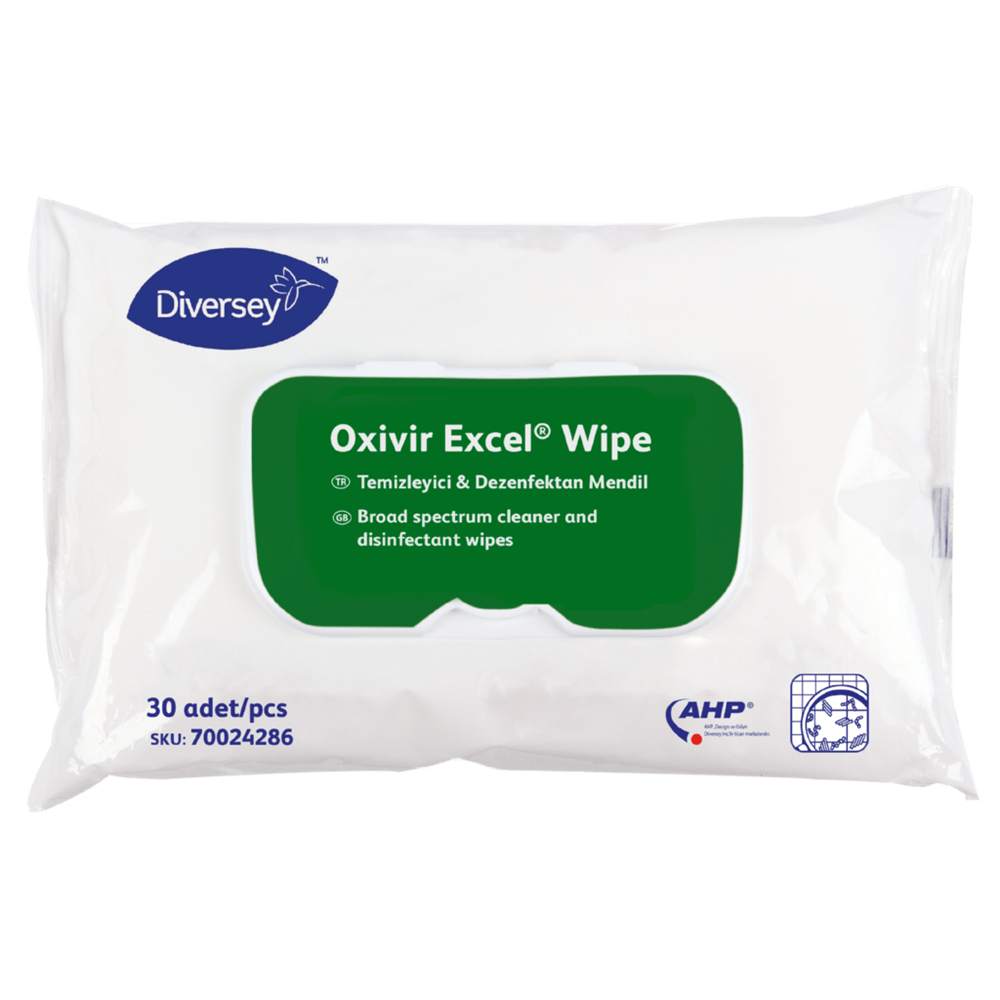 Nedves törlőkendő fertőtlenítő hatással 100 db/csomag Oxivir Excel Wipe kép