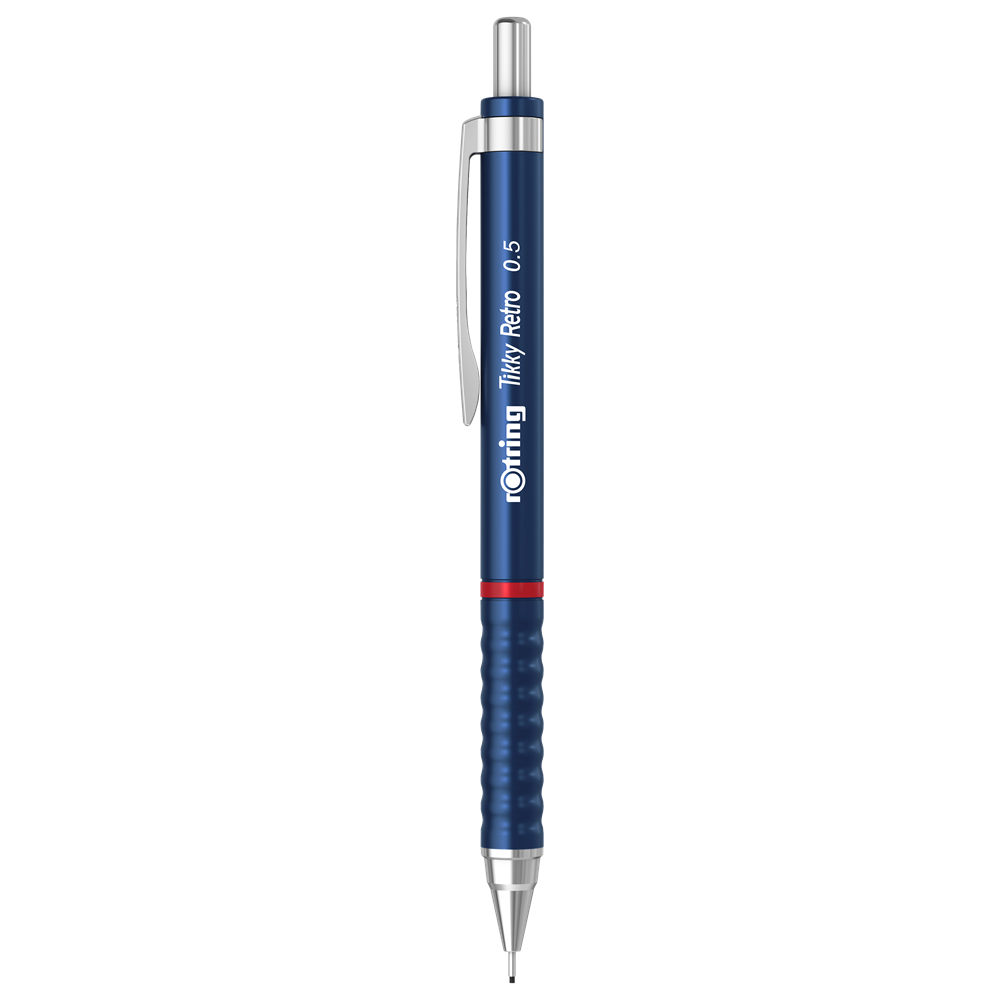 Nyomósirón 0,5mm, kék test, Rotring Tikky Retro kép