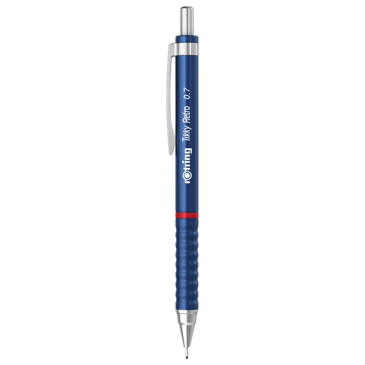Nyomósirón 0,7mm, kék test, Rotring Tikky Retro kép