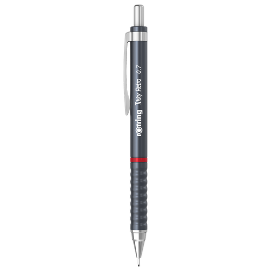 Nyomósirón 0,7mm, szürke test, Rotring Tikky Retro kép