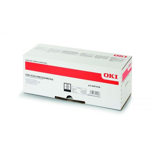 Oki C301/321/MC332/342 toner black ORIGINAL kép