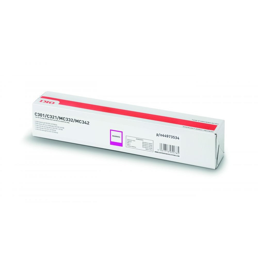 Oki C301/321/MC332/342 toner magenta ORIGINAL kép