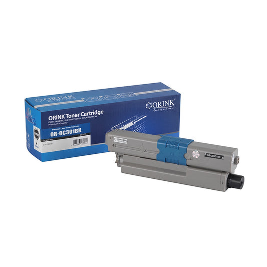Oki C301/C321 toner black ORINK kép